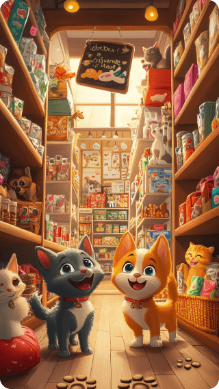 Bichinhos no Petshop, galeria do produto.